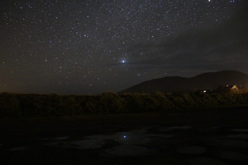 the stars seen from the Kerry darks sky reserve