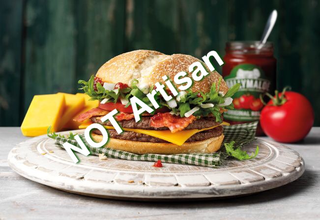 mcdonalds not-artisan burger